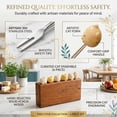 thumbnail image 4 of Cat Handle Fruit Forks – 6PCS Stainless Steel Appetizer Forks with Wooden Base, Cute Cat-Shaped Flatware Set for Cheese, Cake, Salad, Charcuterie, Dessert – Party, Home, Kitchen, Restaurant, 4 of 6