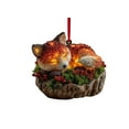 thumbnail image 1 of xihome Adorno navideño colgante de acrlico con forma de animal del bosque (10 cm) para rbol de Navidad., 1 of 6