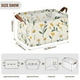 thumbnail image 3 of Ryvnso Daisy Floral Storage Bins Large Basket Foldable Cube Toys Organizer with Handles 2 PCs, 3 of 8