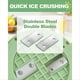 thumbnail image 2 of Máquina de Cono de Nieve Máquina de Hielo Raspado Máquina de Afeitar de Hielo Manual Trituradora de Hielo de Doble Hoja de Acero Inoxidable, 2 of 5