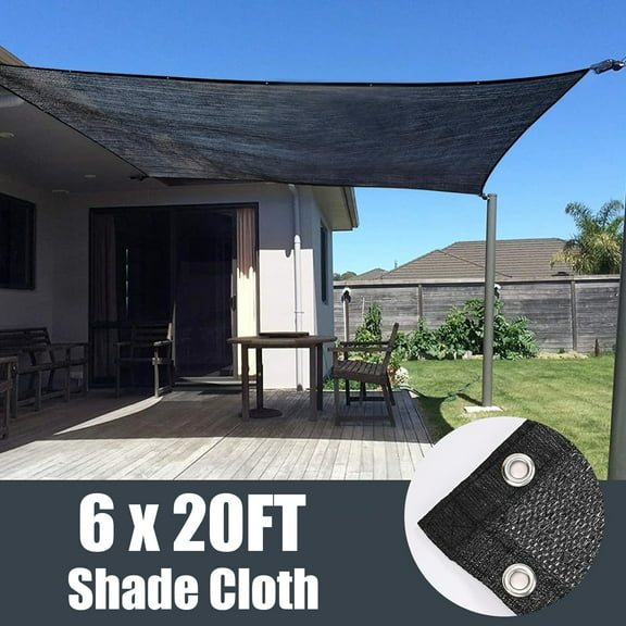 Shade Cloth,Hengu 3 Pack 6x20FT Sun Shade Net with Grommets,70% Shade Sail Canopy for Garden,Greenhouse,Plants and Patio Sunshade