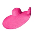thumbnail image 4 of Hat Women's Oversized Hat Beach Hat Covering Sun Hat Sun Hat Pink One Size, 4 of 4