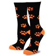 thumbnail image 5 of Teehee Socks Halloween Cotton Crew Socks, Orange and Black (3), 5 of 5