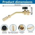 thumbnail image 6 of FUYGRCJ Propane Torch Head Solid Brass Gas Torch Head Manual Start Welding Torch Head Small Portable Brazing Torch Versatile Torch Head for Soldering Brazing Thawing and Cooking, 6 of 10