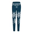 thumbnail image 4 of Outfmvch Snowflake Tights Christmas Pants Sweater Leggings for Women Plus Size Leggings Tall Pants for Women Long Work Pants Women Cargo Pants Women Mint Green S, 4 of 4