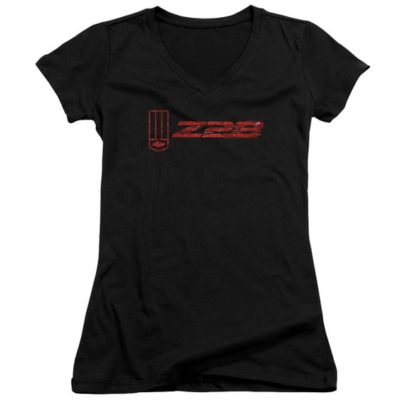 Chevrolet The Z28 Junior Women's T-Shirt V-Neck Black