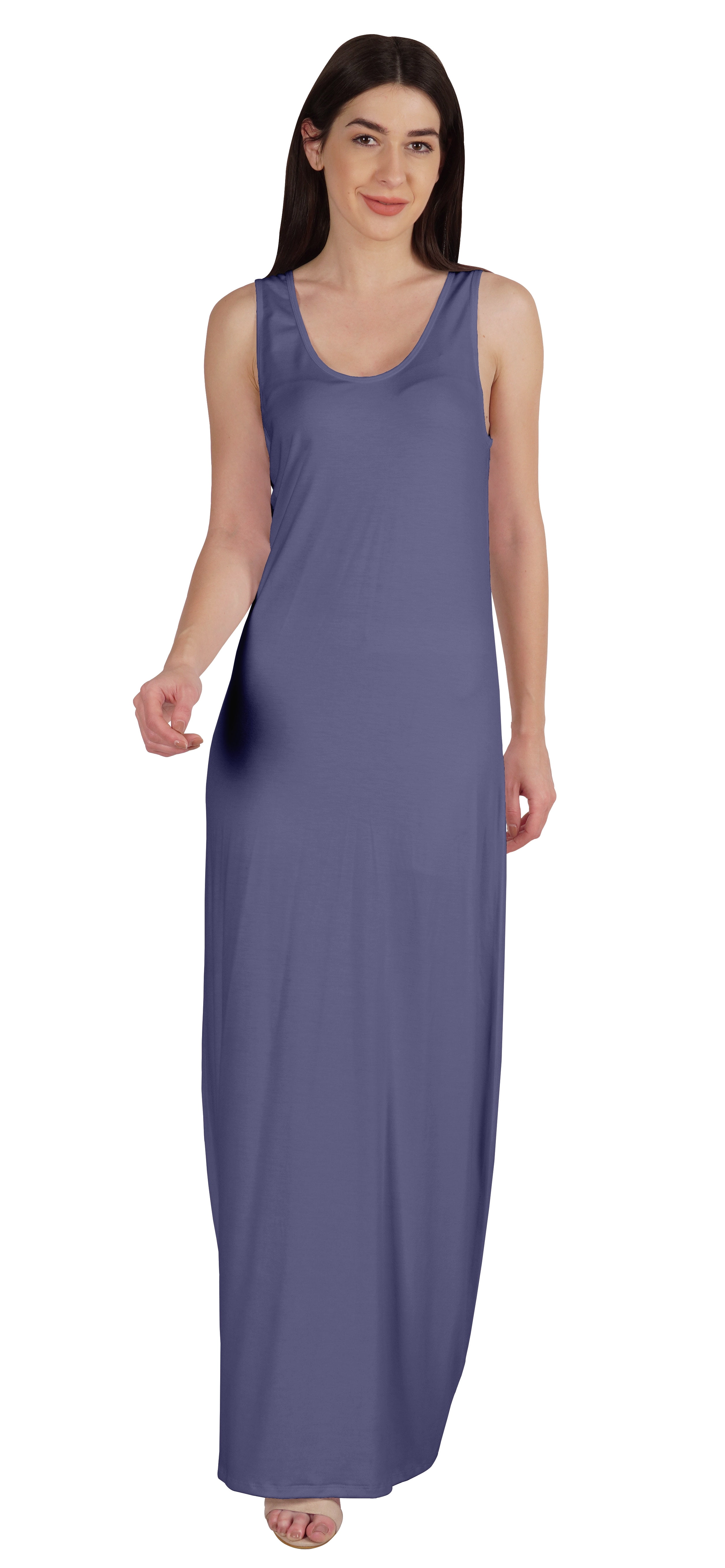 Inkmeso Basics Womens Sleeveless Tank Maxi Dress Casual Summer Everyday