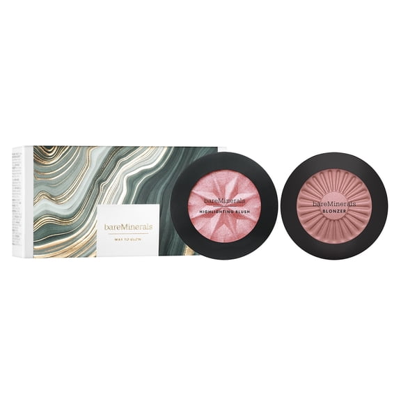 bareMinerals Gen Nude Cheek Duo, Powder Blush, Bronzer Powder, 2 pc