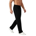 thumbnail image 4 of cfhntfmh Mens Running Pants Lightweight Straight Leg Drawstring Pants with Pockets Elastic Waisted Workout Pants (Black,3X-Large), 4 of 6