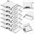 thumbnail image 1 of BESTYASH 6Pcs Metal Webbing Buckle Side Release Buckles Silver Quick Release for Repair Projects, 1 of 6