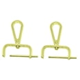 thumbnail image 3 of GUOOL 2 Pieces Snap Hook Swivel Clasp Detachable DIY Bag Strap Hardware Bag Buckle Gilded Gold, 3 of 9