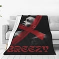 thumbnail image 2 of Chris Brown Anti-Pilling Flannel Blanket, Suitable for Sofas, Outdoor use, Games and Lunch Breaks 80"x60", 2 of 6