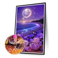 thumbnail image 2 of Taladro de diamante Dream Moon Rose Beach 5D Pintura de bricolaje Ronda completa (A6050) Púrpura Hugtrwg Para estrenar, 2 of 9