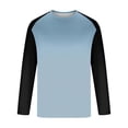thumbnail image 4 of Stamzod Fishing Shirts for Men Casual Crewneck Long Sleeve Rash Guard Outdoor Workout Sun Shirts for Men Plus Size Clothes Sky Blue D XXXXXL, 4 of 5