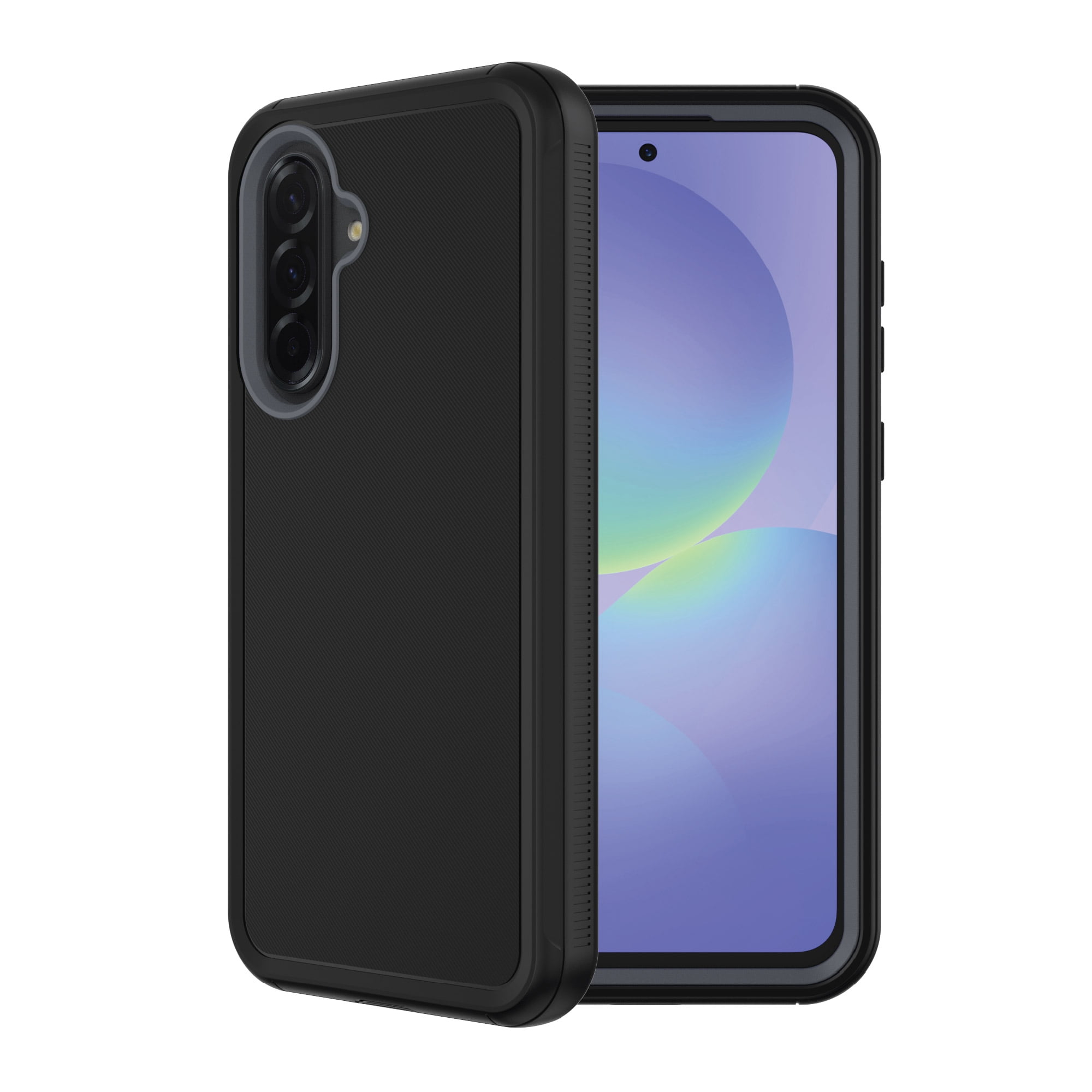 onn Rugged Phone Case for Samsung Galaxy A36 5G - Black/Gray