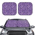 thumbnail image 2 of Balery Lavender Flowers Parasol para parabrisas de coche de 2 piezas | Parasol plegable para parabrisas delantero de coche para la mayoría de sedanes-Small, 2 of 6