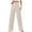 Beige#dress pants women, variant on Women Wide Leg Dress Pants Summer Button High Waist Suit Pants Loose Fit Business Casual Work Trousers Solid Color Palazzo Pants with Pockets Mother's Day Gifts Green M