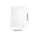 thumbnail image 3 of Customizable Acrylic Fridge Magnet Clip - DIY Decorative Magnetic Holder for Photos and Messages, Ideal for Home and Office Organization,White, 3 of 5
