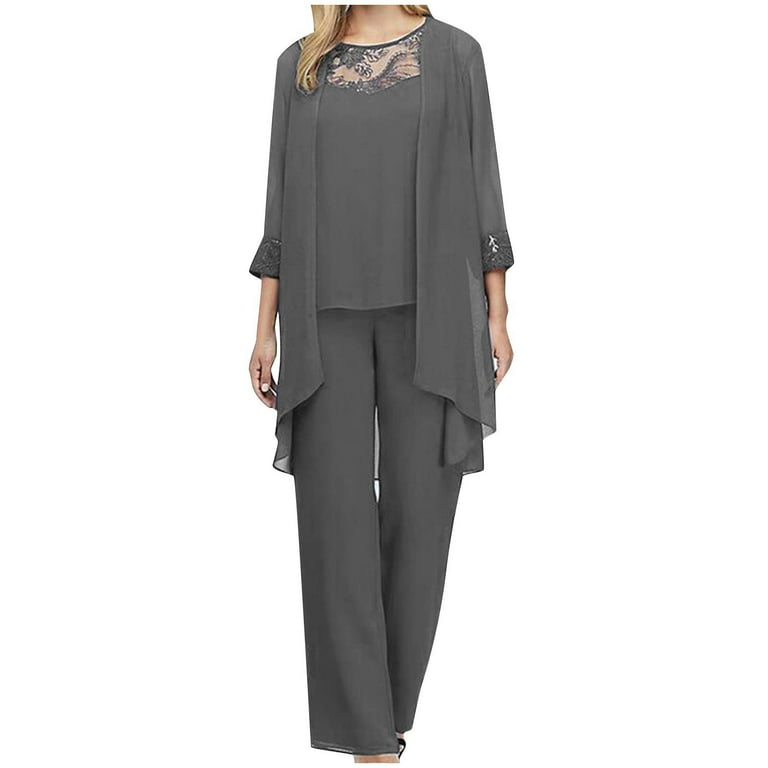 Mother of the bride plus size pantsuits deals
