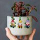 thumbnail image 4 of Band Flower Pot Colgante Set Resina Jardín Estatua Enana Decoración Maceta Pared Colgando Adornos, 4 of 7