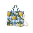 thumbnail image 7 of FORMRS Womens Corduroy Tote Bag Crossbody Shoulder Handbag with Pocket, Light Blue Plaid, 7 of 7