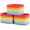 Rainbow, variant on Pastel Rainbow Cotton Rope Baskets for Shelves, Set of 3 - 15"×10"×9½" - Colorful Storage Baskets