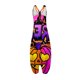 thumbnail image 4 of Women's Casual Bohemian Halloween Print Loose Large Size Casual Sleeveless Strappy Jumpsuit, 4 of 4