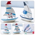 thumbnail image 2 of WORGEOUS  Nautical Wall Decor Boat Sailing Model Sailboat Sculpture, 2 of 8