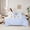 Blue M, variant on Feelyou Sequin Print Letter Twin Bedding Sets 7-Piece for Child, Cartoon Monogrammed M Bedding Comforter Set, Blue Stripes Lines Reversible Sheet Sets, Super Cozy Room Decor