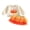 Orange, variant on BemeyourBBs Toddler Baby Girls Halloween Thanksgiving Outfit Baby Girl Fall Clothes Cute Pumpkin Bow Embroidery Long Sleeve Crewneck Sweatshirt with Tulle Skirt 2Pcs Set