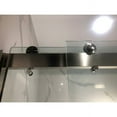 thumbnail image 4 of Vanity Art 76" x 60" Frameless Bypass Sliding Glass Shower Door 2 Ways Sliding Tub Doors VABSD6076CH, 4 of 5