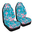 thumbnail image 7 of POLERO Cherry Blossom Blue Vehicle Seat Covers for Women, Pack of 2 Front Seat Cover Breathable Elastic Front Car Seat Protectors, 7 of 7