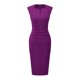 thumbnail image 2 of Vestido de tubo sin mangas para mujer Inspire Chic, vestido profesional de oficina, talla XS, color púrpura, 2 of 6