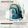thumbnail image 7 of Xixirimido Cute Shark Undersea Pattern Small Sling Backpack Crossbody Sling Bag, Chest Bag Daypack Fanny Pack Cross Body Bag for Shopping Hiking Traveling, 7 of 7