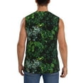 thumbnail image 4 of Kdxio Lush Foliage Green Plant for Men's Muscle T-shirt,Sleeveless for Workout Running Athletic Gym Lounge Casual, 4 of 7