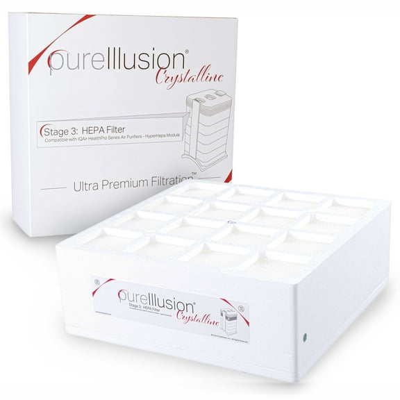 PureIllusion Crystalline HEPA Filter for IQAir HealthPro Series Purifiers