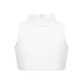 thumbnail image 2 of Aislor Big Girls Kids Mock Neck Criss-Cross Back Crop Tops Athletic Dance Sports Activewear, 2 of 7