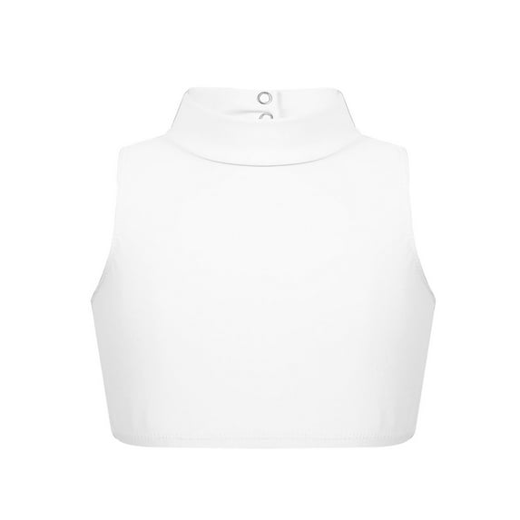 CHICTRY Kids Girls Criss Cross Workout Gymnastics Tank Top Sleeveless Strappy Ballet Dance Crop Top Activewear Ivory 6