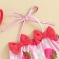 thumbnail image 4 of MEZZALL Girls Toddler Girl Swimsuits Baby Girl Floral Bathing Suit Bikini Sets Swimwear 3 Piece Summer Beach Outfit Tops Shorts Hat Tropical Beachwear, 4 of 7