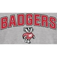 thumbnail image 2 of Men's Ash Wisconsin Badgers Proud Mascot Long Sleeve T-Shirt, 2 of 2