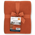 thumbnail image 4 of Mainstays Super Soft Fleece Bed Blanket, Auburn Sun, Full/Queen Size, 4 of 4