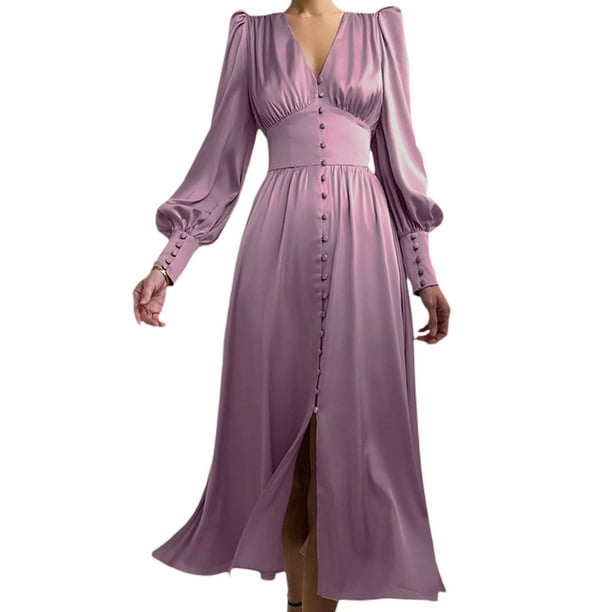 Eyicmarn Women Elegant Sheath Dresses Evening Party Formal Long