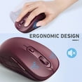 Wireless Mouse,Jelly Comb USB C Mouse,Silent Ergonomic
