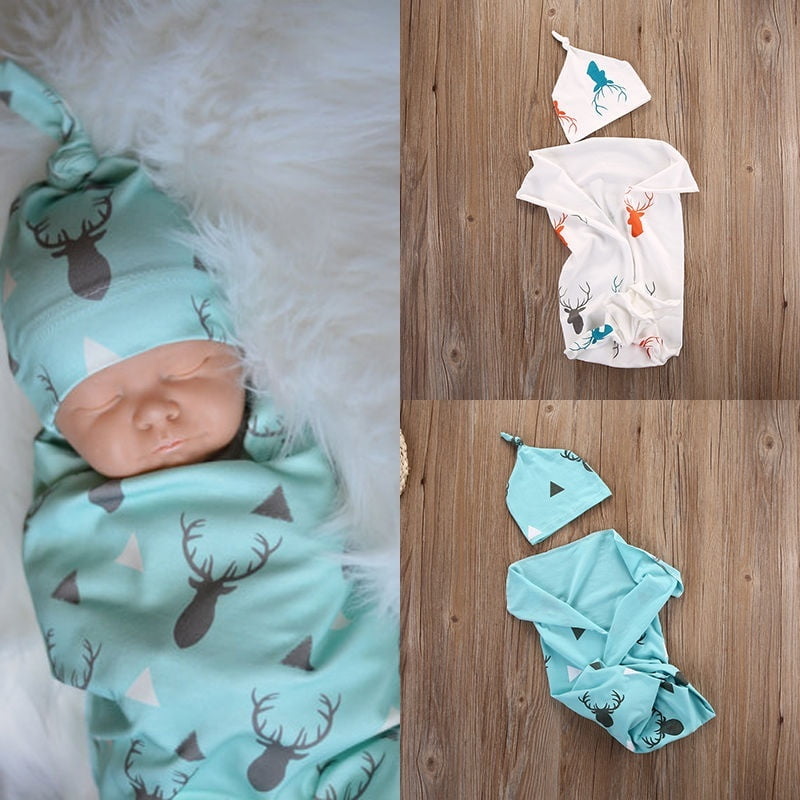 Newborn Baby Kid Muslin Swaddle Soft Sleeping Blanket Wrap Infant Bath Towel 
