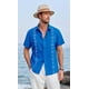thumbnail image 2 of Playa De Guayabera Cubana Camisas Casual De Lino Para Hombre, 2 of 8