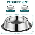 thumbnail image 4 of TETOU 3Pcs 7oz Stainless Steel Non-Skid Pet Bowl, 6.1" Whisker Fatigue Relief Small Cat Wet Food Bowl, Pet Feeding Bowl for Kitten Puppy Small Dog(with non-slip base), 4 of 7