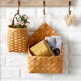 thumbnail image 5 of 2 Pcs Wall Hanging Baskets Wall Storage Belly Basket Woven Hanging Basket Flowers Plant Decorative Boho Mounted Organizer Wall Basket for Kitchen Farmhouse Pantry Garden Door, 5 of 9