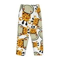 thumbnail image 5 of Sigee Giraffes Head Print Women's Soft Pajama Pants - Breathable and Comfortable Lounge Sleep Bottoms with Elastic Waistband and Pockets-Large, 5 of 9