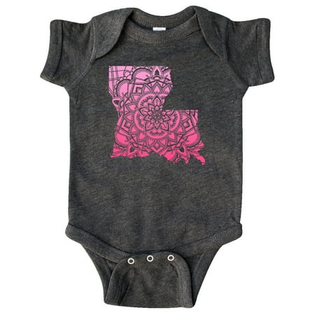 

Inktastic Louisiana Silhouette Mandala Gift Baby Boy or Baby Girl Bodysuit