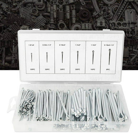 Fastener,144Pcs Cotter Pin Assortment Cotter Pin Assortment Cotter Pin Streamlined Design